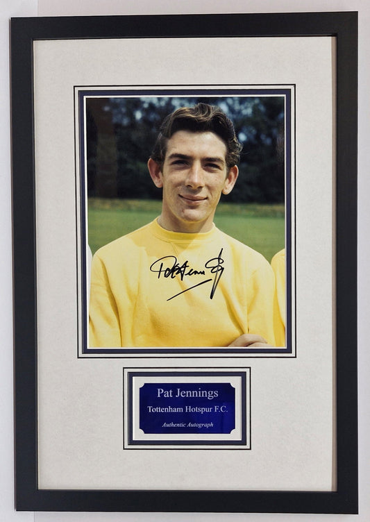 Pat Jennings Signed Spurs Photo.