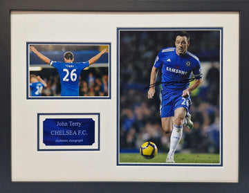 John Terry Signed Chelsea Photo - Framed with COA - Darling Picture Framing