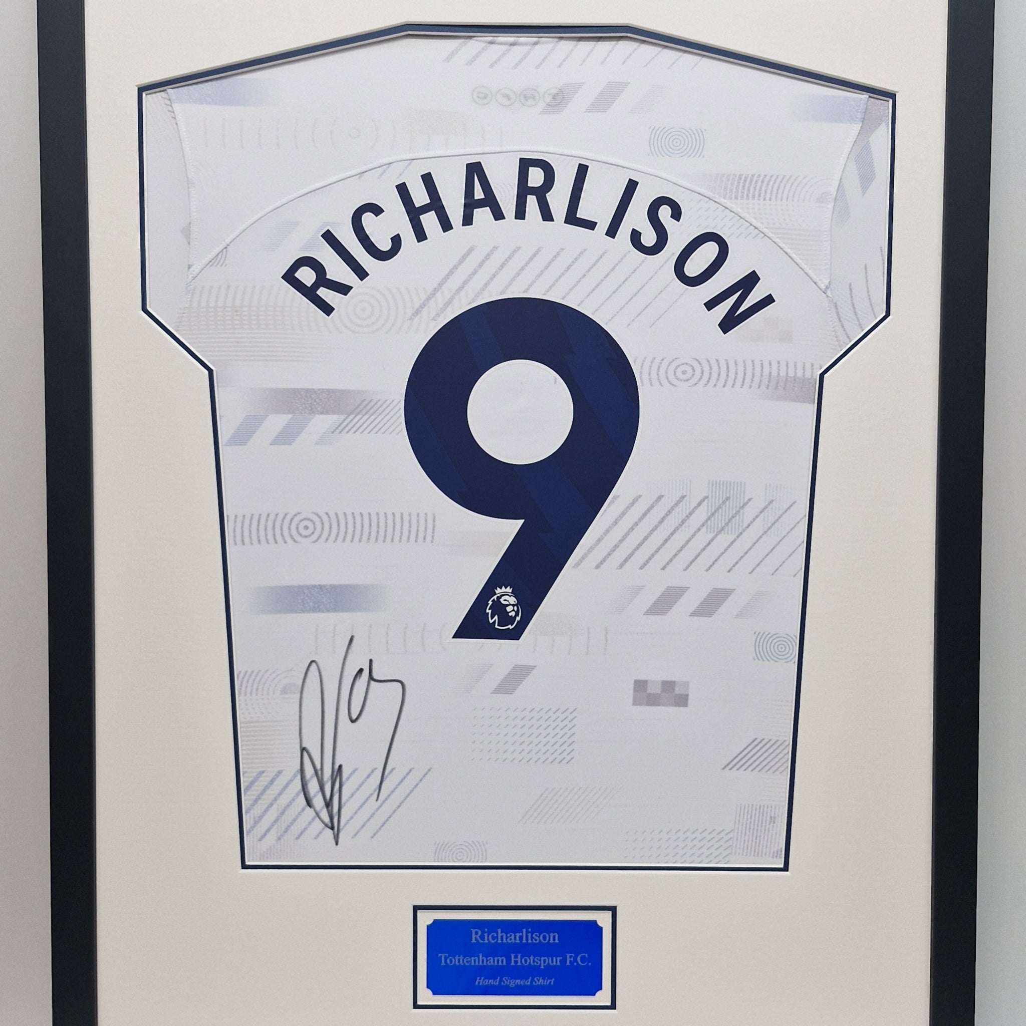 Richarlison Signed Spurs Shirt Framed.
