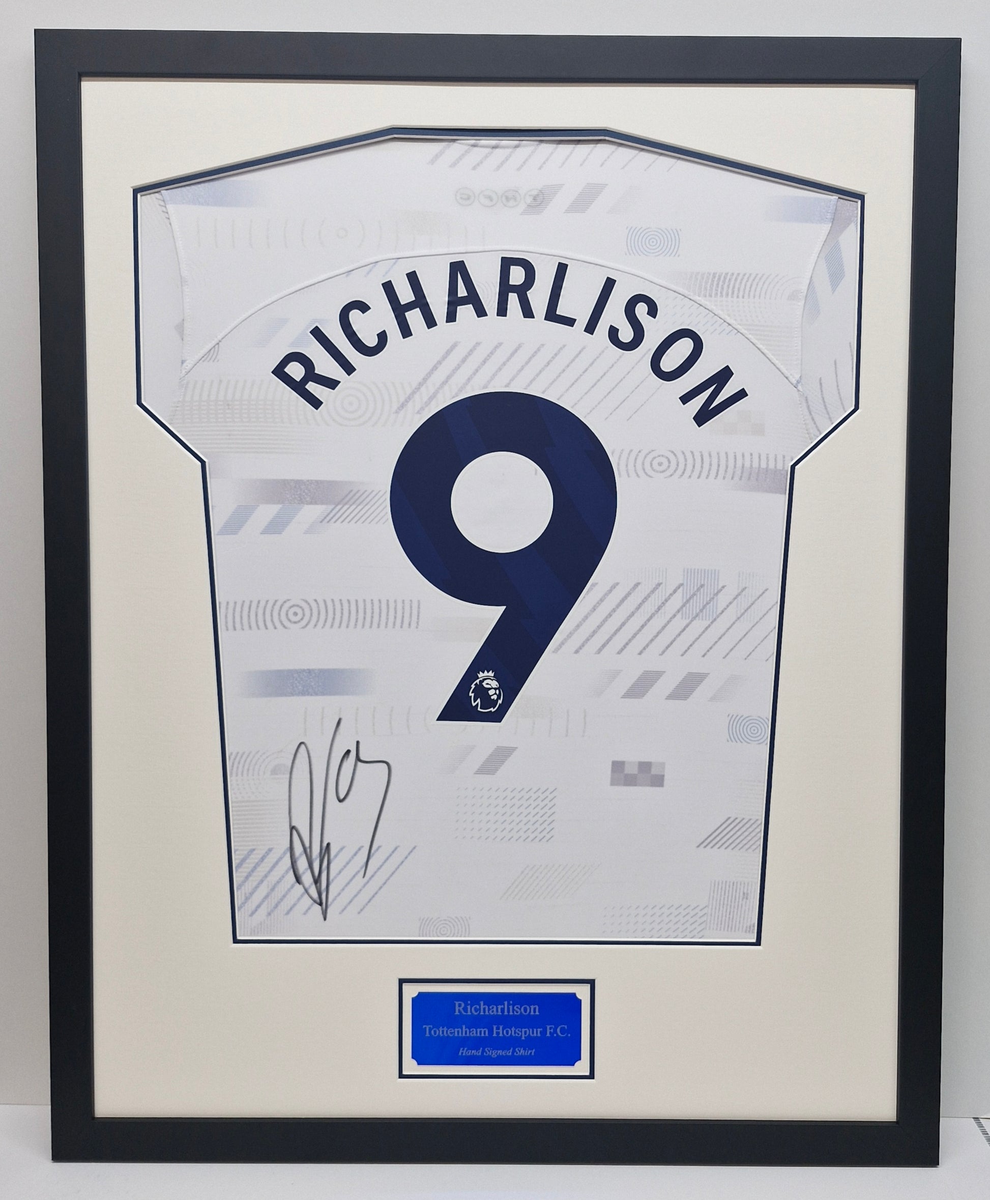 Richarlison Signed Spurs Shirt Framed.