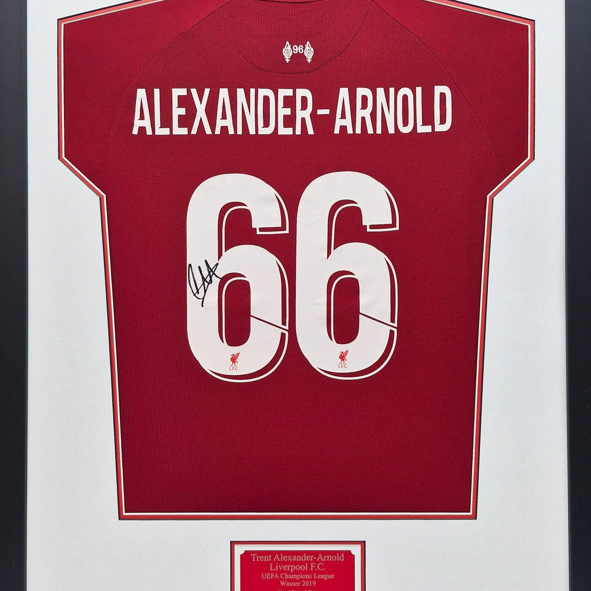 Trent Alexander-Arnold Signed Liverpool 2019 Champions League Shirt – Framed & COA - Darling Picture Framing