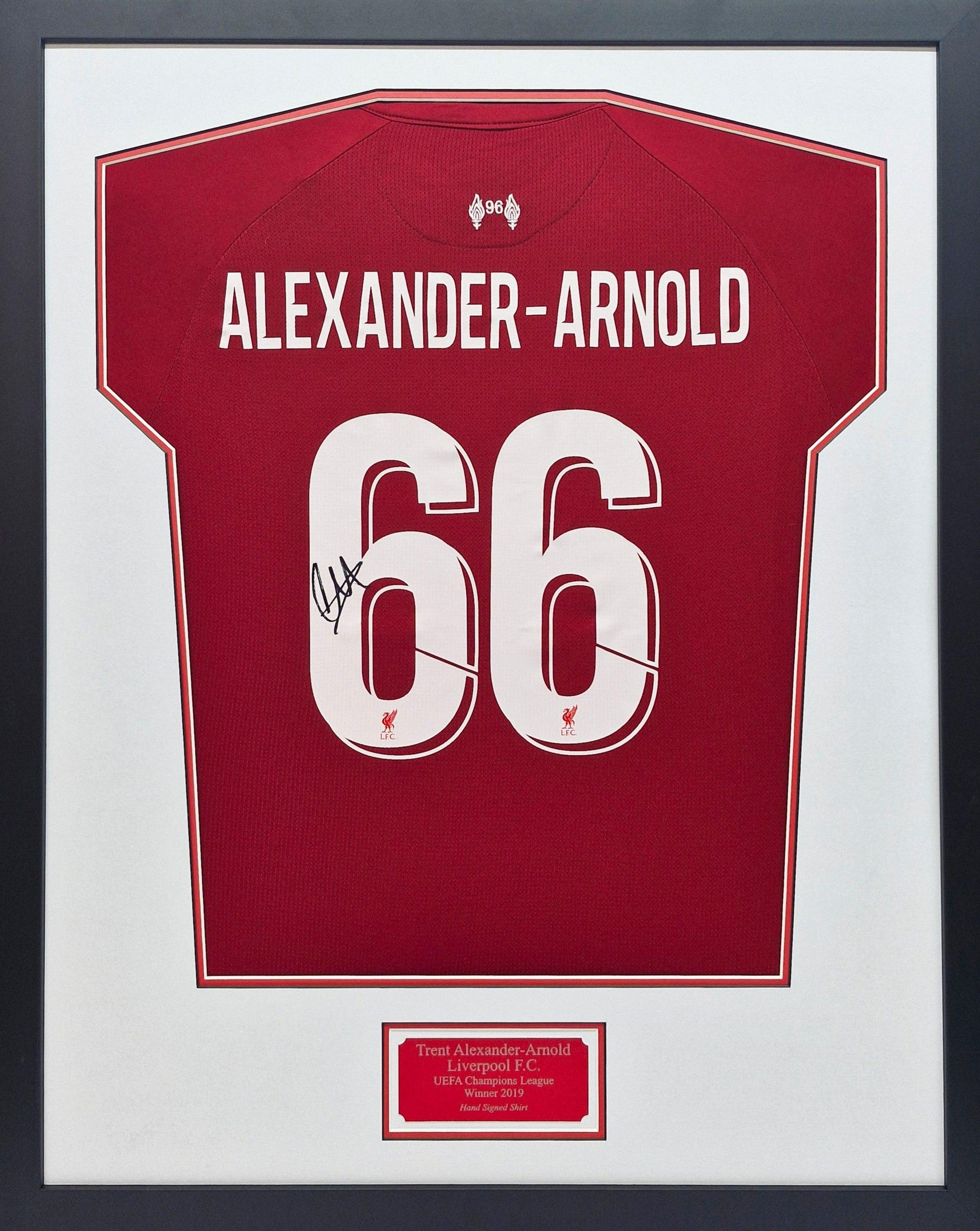 Trent Alexander-Arnold Signed Liverpool 2019 Champions League Shirt – Framed & COA - Darling Picture Framing