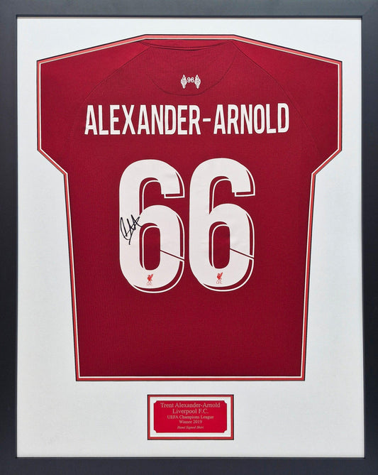 Trent Alexander-Arnold Signed Liverpool 2019 Champions League Shirt – Framed & COA - Darling Picture Framing