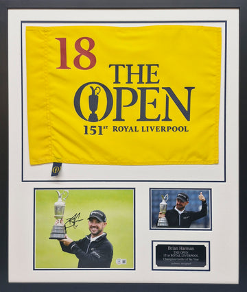 Brian Harman Signed 2023 Open Champion Photo Framed.