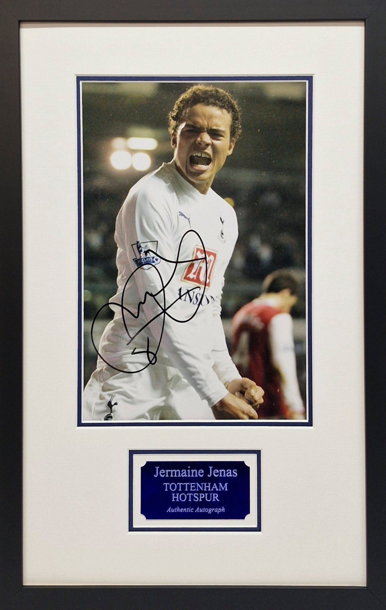 Jermaine Jenas Signed Spurs Photo Framed.