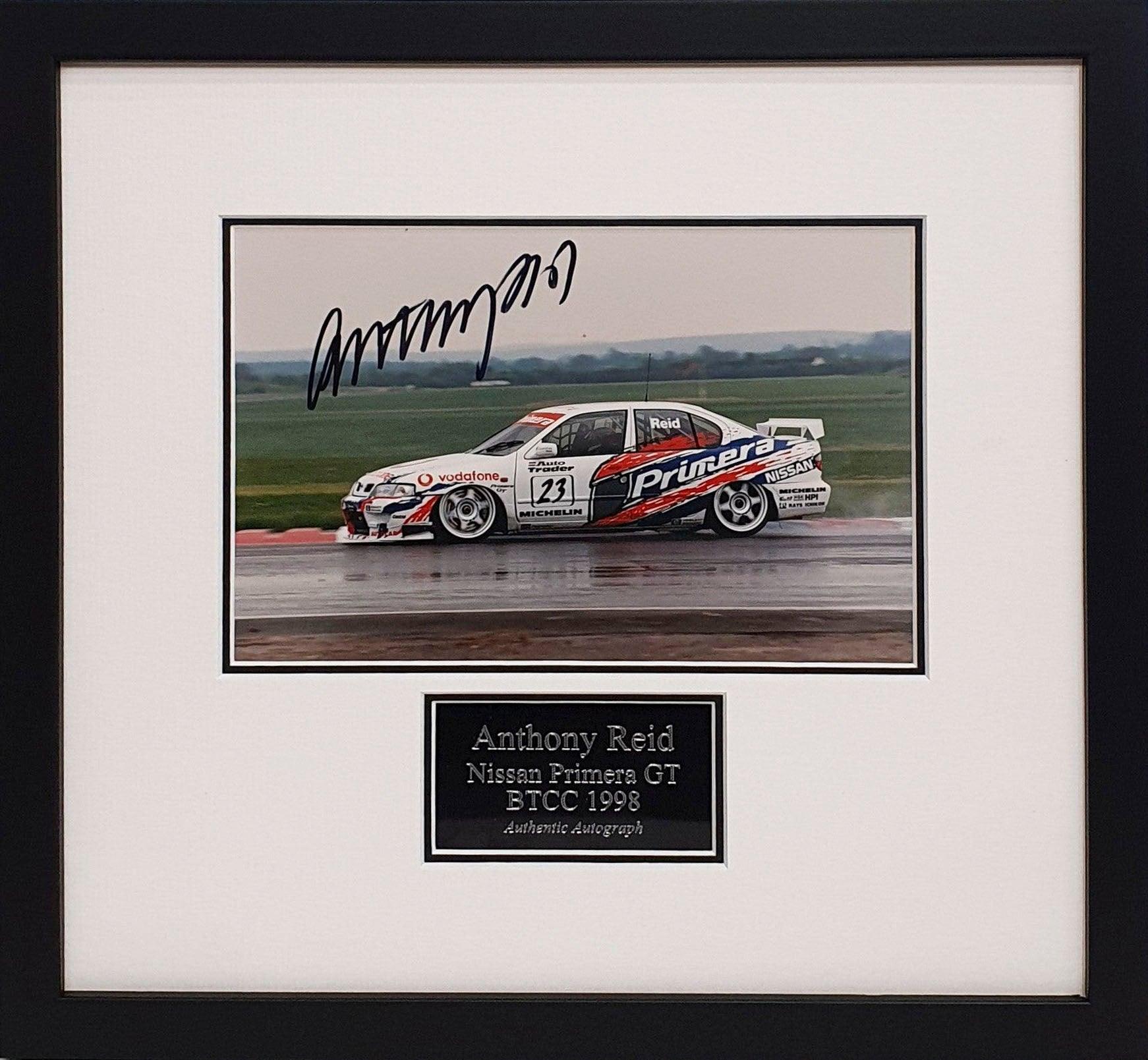 Anthony Reid Signed BTCC 1998 Photo - Framed with COA - Darling Picture Framing