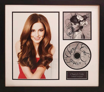 Cheryl Cole Signed Album Cover - Framed with COA - Darling Picture Framing