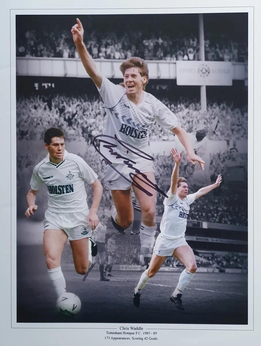 Chris Waddle Signed Tottenham Hotspur Photo - Darling Picture Framing