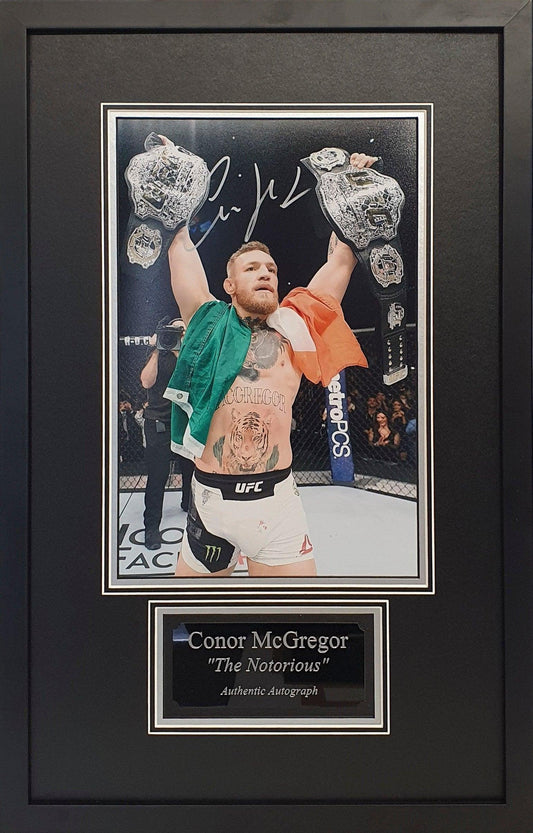 Conor McGregor Signed Photo - Framed with COA - Darling Picture Framing