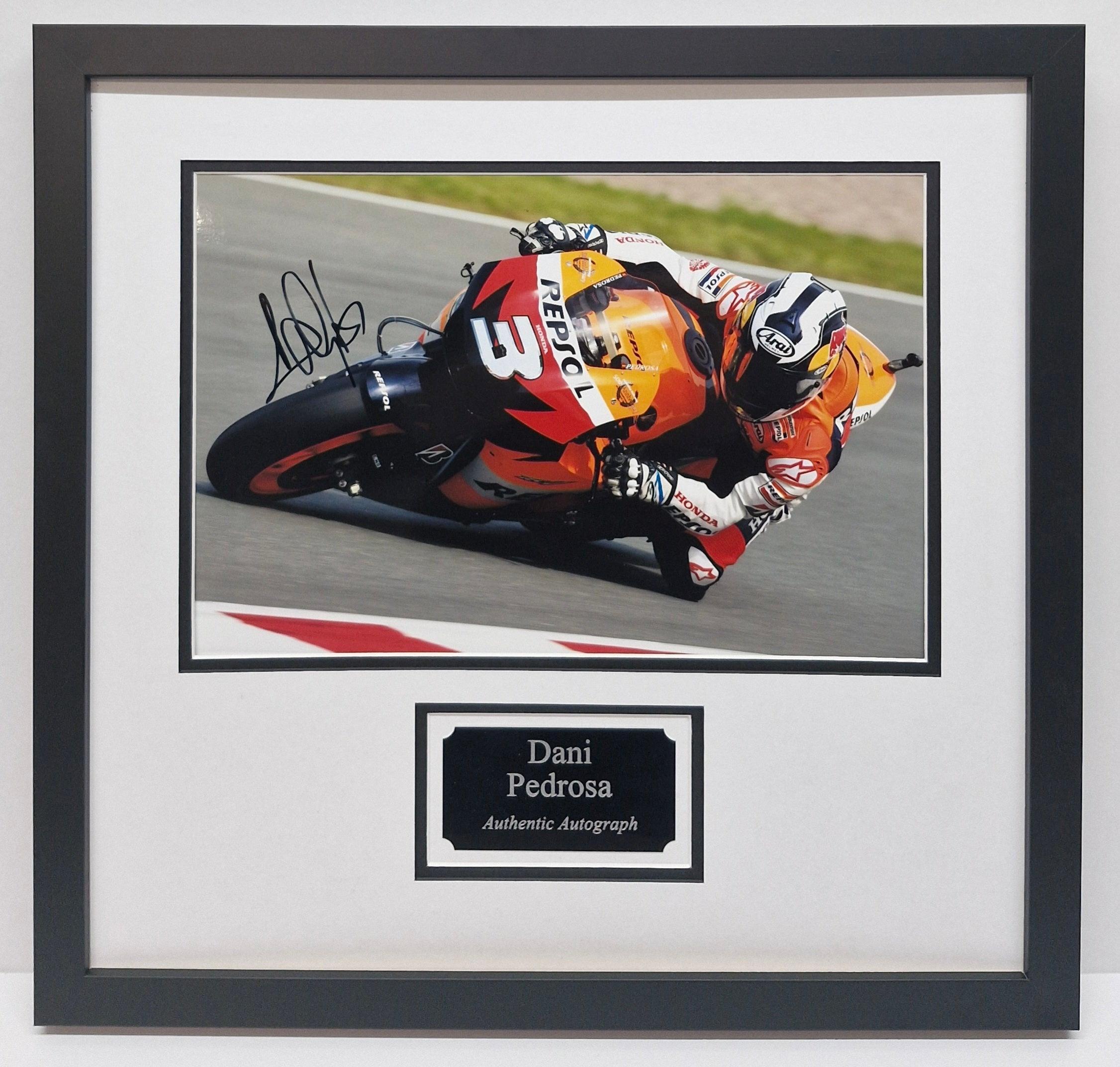 Dani Pedrosa factory Signed Photo Display - 16x12 Moto GP Autograph