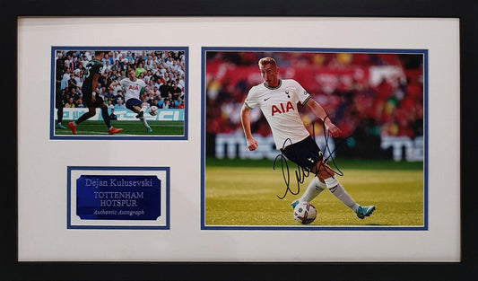 Dejan Kulusevski Signed Spurs Photo - Framed with COA - Darling Picture Framing