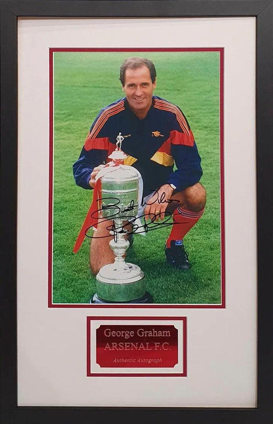 George Graham Signed Arsenal Photo - Framed with COA - Darling Picture Framing