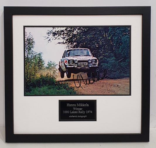 Hannu Mikkola Signed Escort RS1600 Photo Framed. - Darling Picture Framing