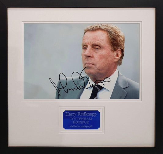 Harry Redknapp Signed Spurs Photo - Framed with COA - Darling Picture Framing