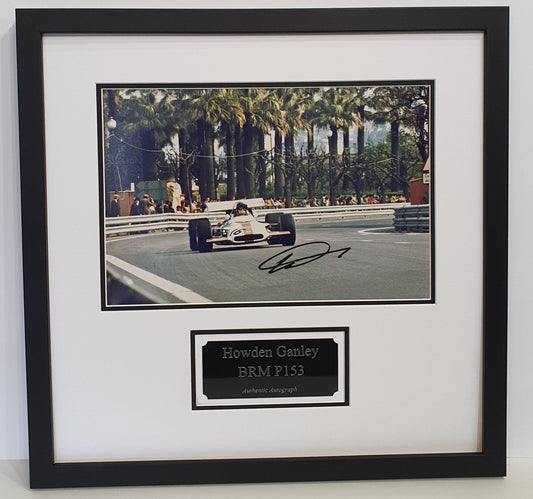 Howden Ganley Signed BRM Photo Framed. - Darling Picture Framing