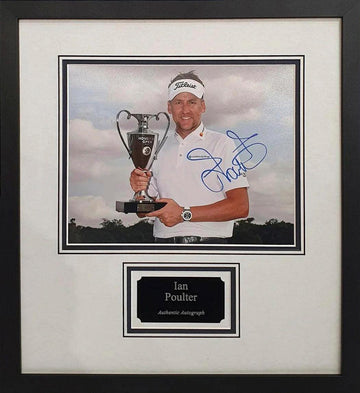 Ian Poulter Signed Photo - Framed with COA - Darling Picture Framing