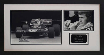 Jackie Stewart Signed F1 Photo - Framed with COA - Darling Picture Framing