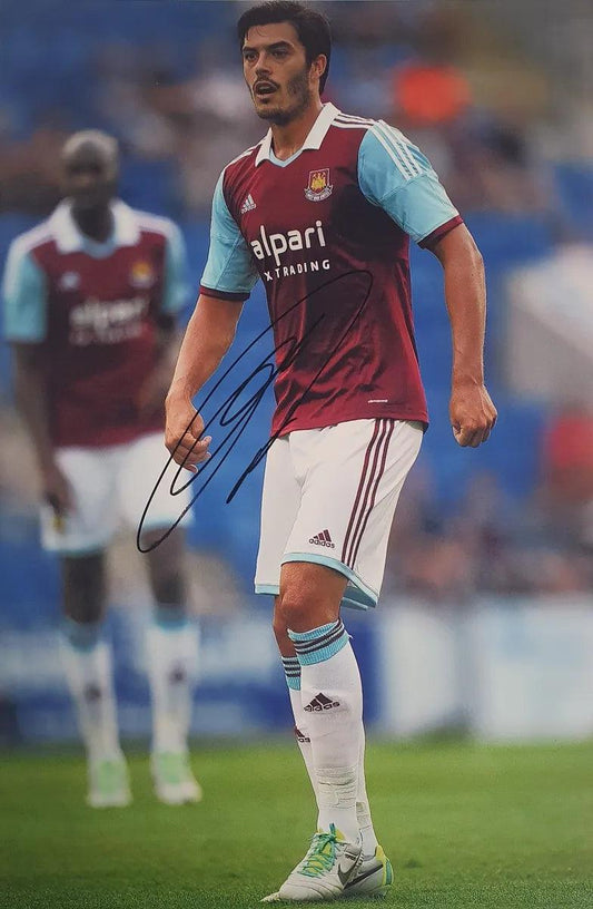 James Tomkins Signed West Ham United Photo with COA - Darling Picture Framing