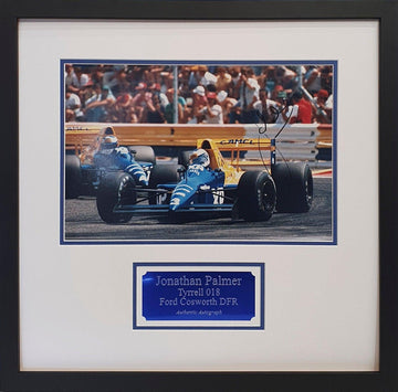 Jonathon Palmer Signed Tyrell F1 Photo - Framed with COA - Darling Picture Framing