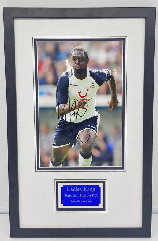 Ledley King Signed Spurs Photo Framed. - Darling Picture Framing