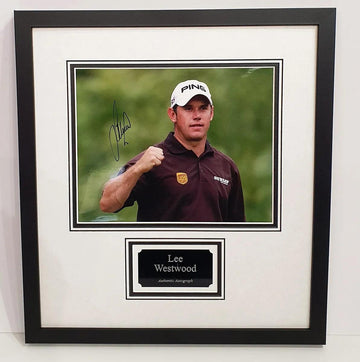 Lee Westwood Signed Photo Framed. - Darling Picture Framing