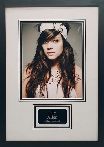 Lily Allen Signed Photo - Framed with COA - Darling Picture Framing