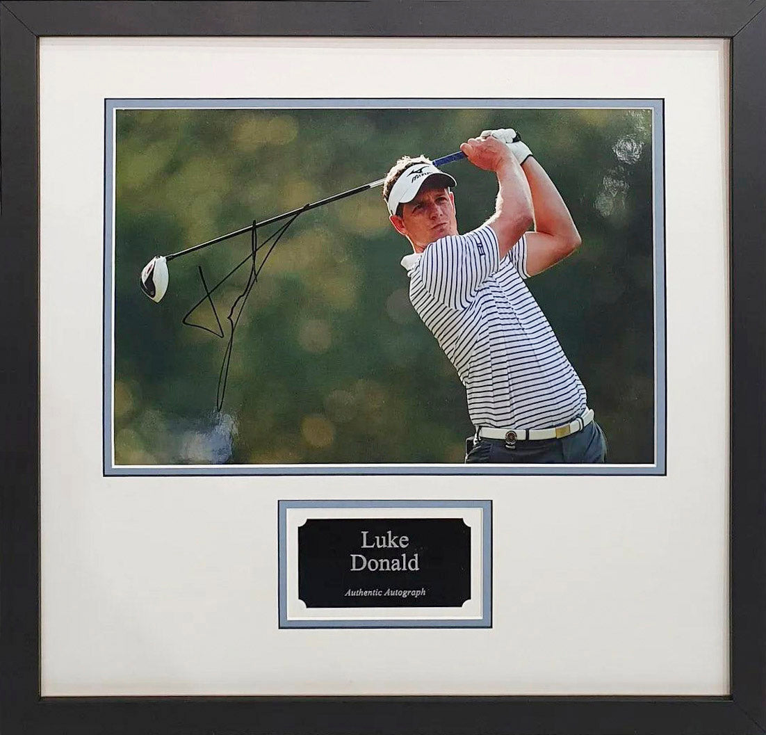 Luke Donald Signed Photo Framed.