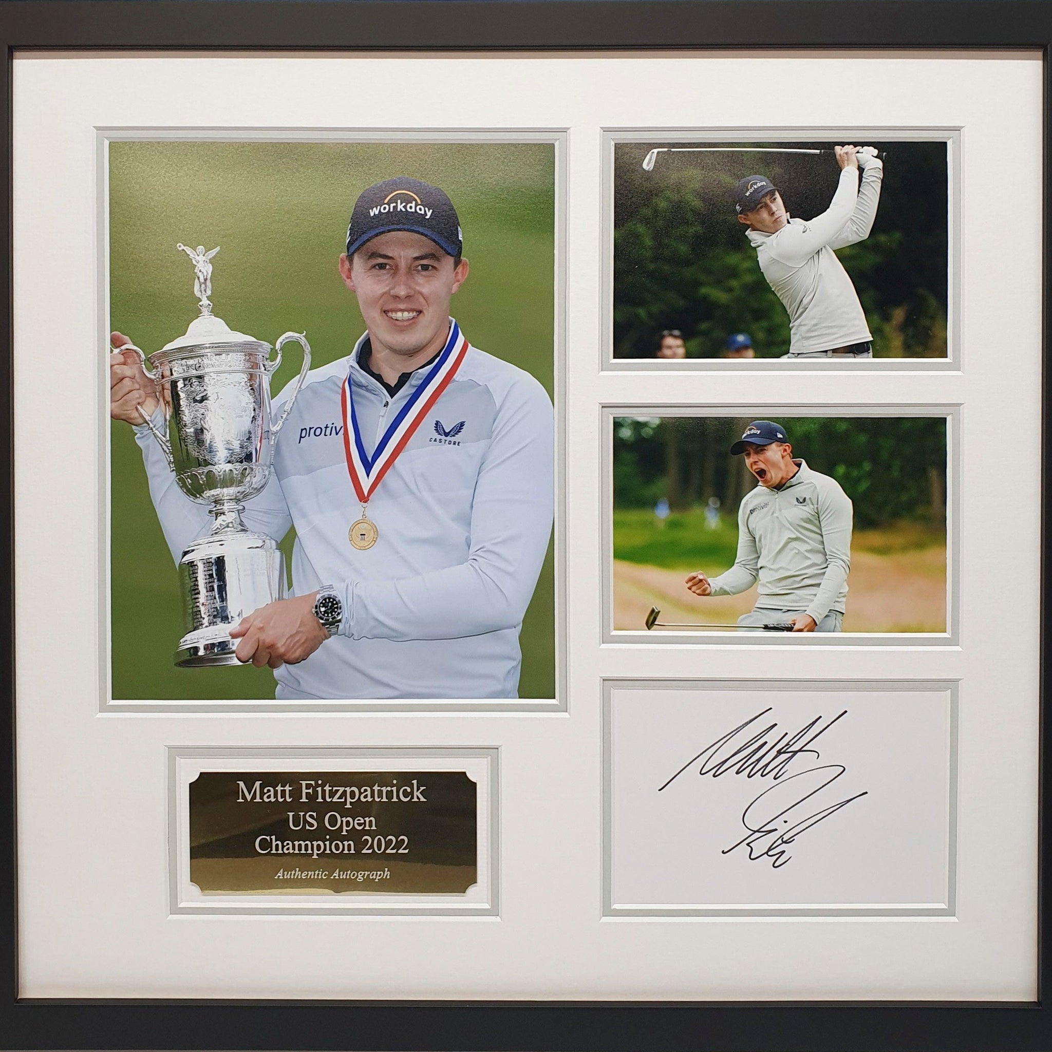 Matt Fitzpatrick Signed Card & Photo Presentation