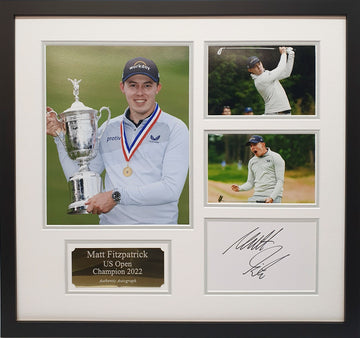 Matt Fitzpatrick Signed Card & Photo Presentation