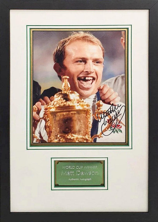 Matthew Dawson Signed England Photo - Framed with COA - Darling Picture Framing