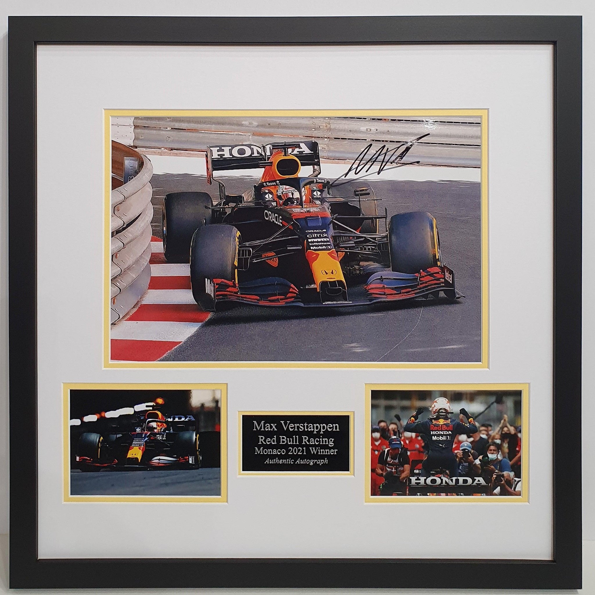 Max Verstappen Signed Red Bull Racing Photo Framed. - Darling Picture Framing