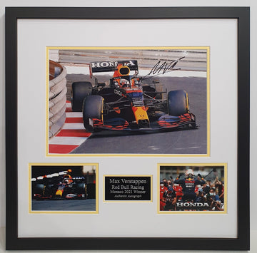 Max Verstappen Signed Red Bull Racing Photo Framed. - Darling Picture Framing