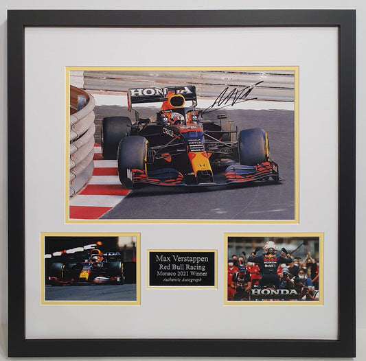 Max Verstappen Signed Red Bull Racing Photo - Framed with COA - Darling Picture Framing