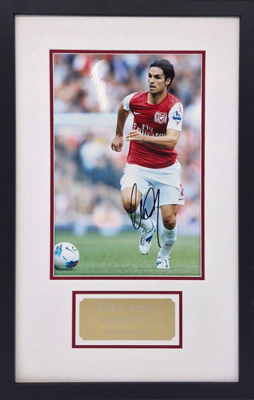 Mikel Arteta Signed Arsenal Photo - Framed with COA - Darling Picture Framing