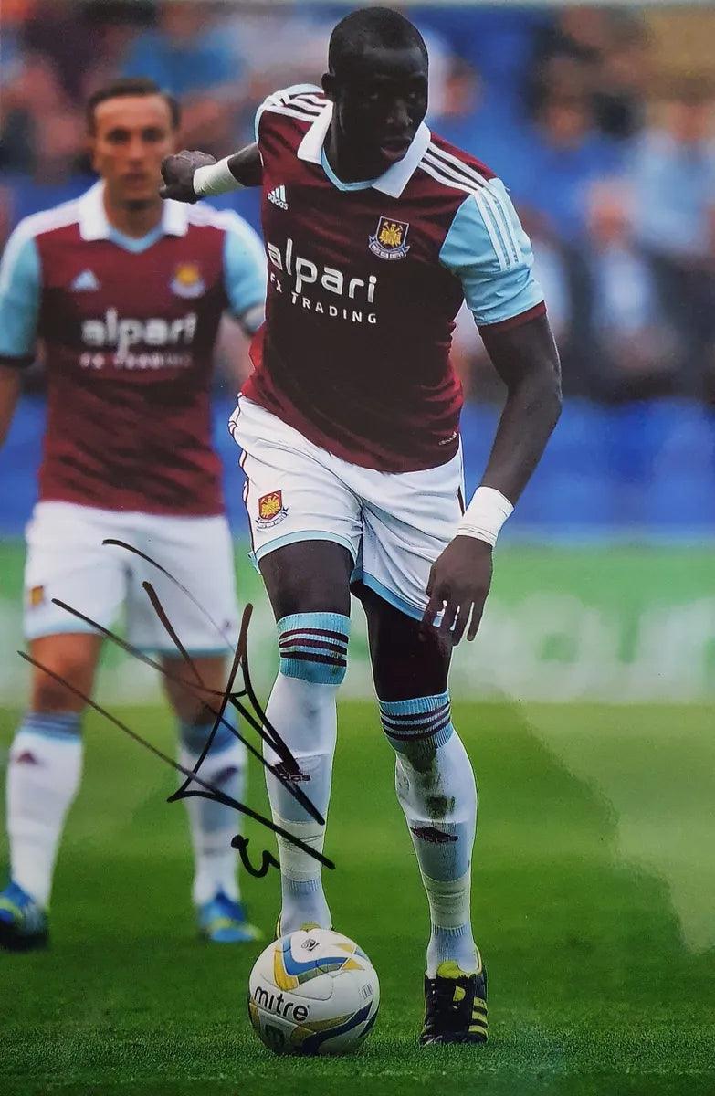 Mohamed Momo Diame Signed West Ham United Photo. - Darling Picture Framing