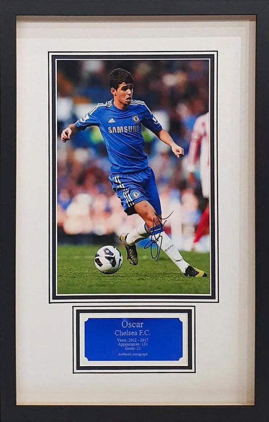 Oscar Signed Chelsea Photo - Framed with COA - Darling Picture Framing