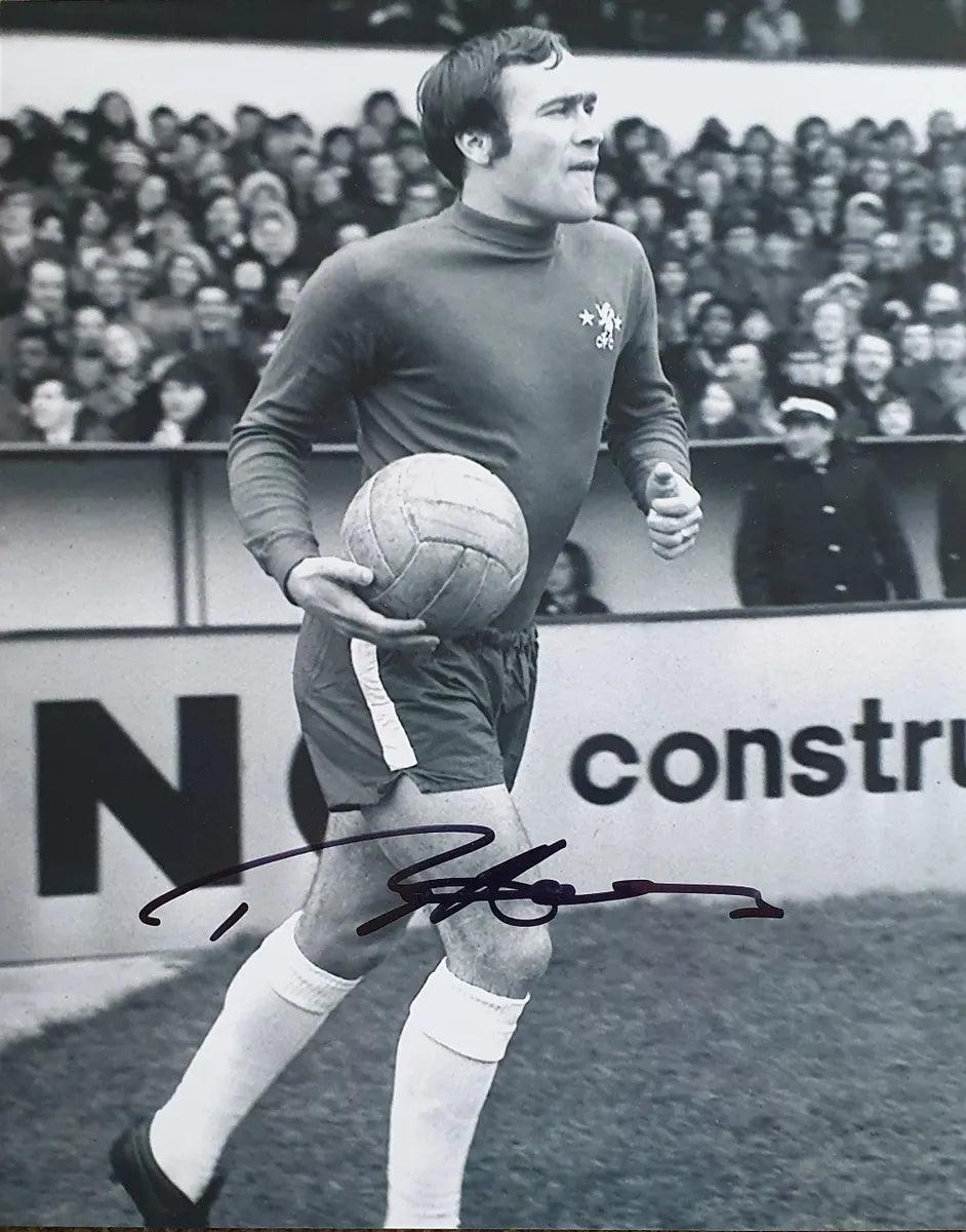 Ron Harris Signed Chelsea Photo. - Darling Picture Framing