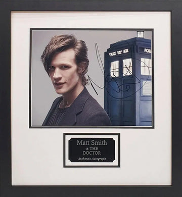 Matt Smith Signed Dr Who Photo - Framed with COA - Darling Picture Framing