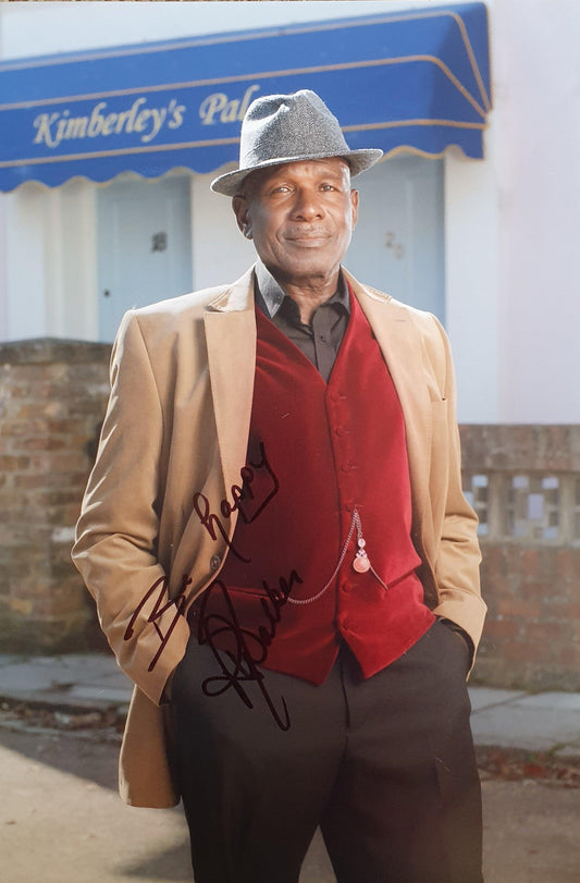 Rudolph Walker Signed Eastenders Photo with COA - Darling Picture Framing