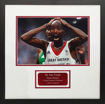 Sir Mo Farah Signed Photo - Framed with COA - Darling Picture Framing