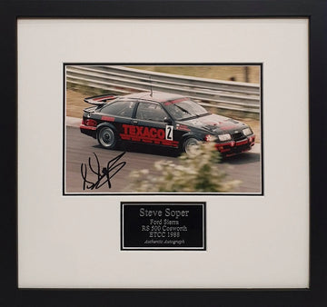 Steve Soper Signed BTCC 1988 Photo - Framed with COA - Darling Picture Framing