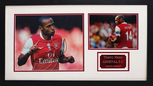 Thierry Henry Signed Arsenal FC Photo - Framed with COA - Darling Picture Framing