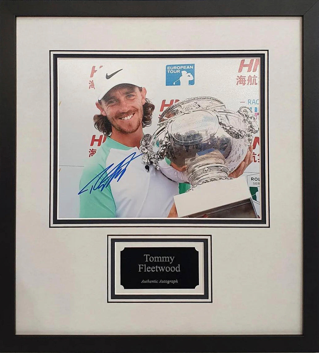 Tommy Fleetwood Signed Photo - Framed with COA - Darling Picture Framing