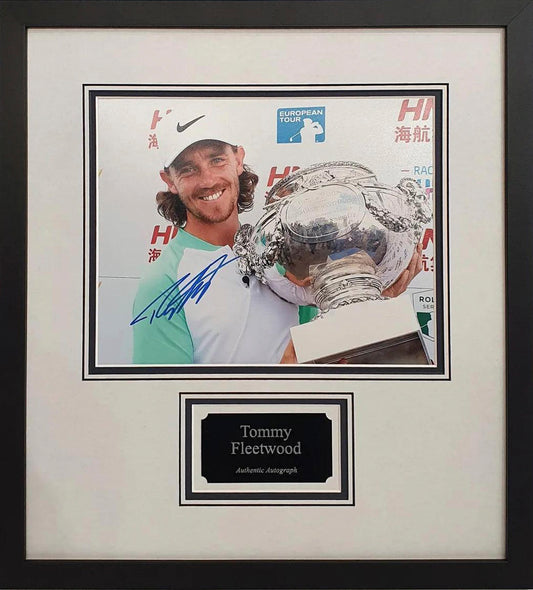 Tommy Fleetwood Signed Photo - Framed with COA - Darling Picture Framing