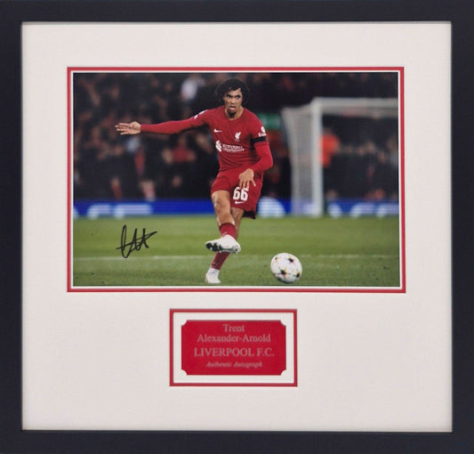 Trent Alexander-Arnold Signed Liverpool Photo - Framed with COA - Darling Picture Framing